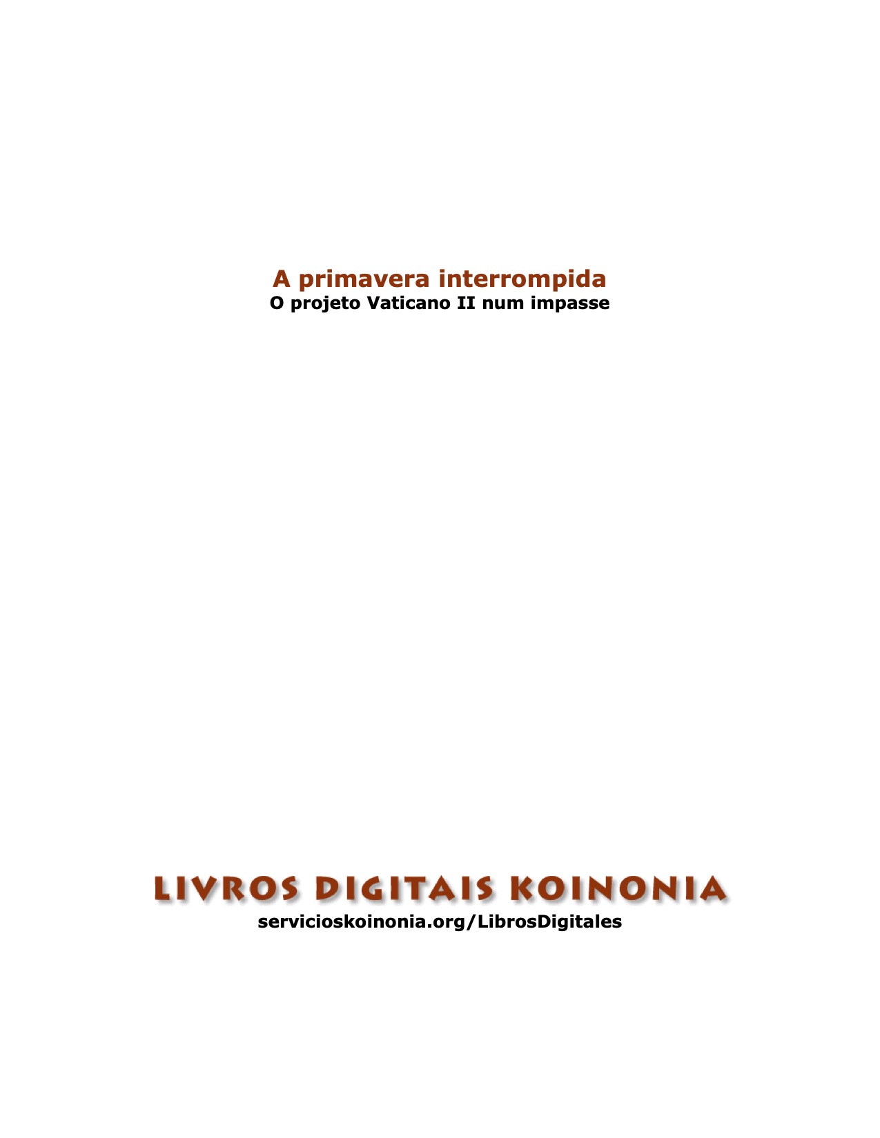 Portada La primavera interrumpida