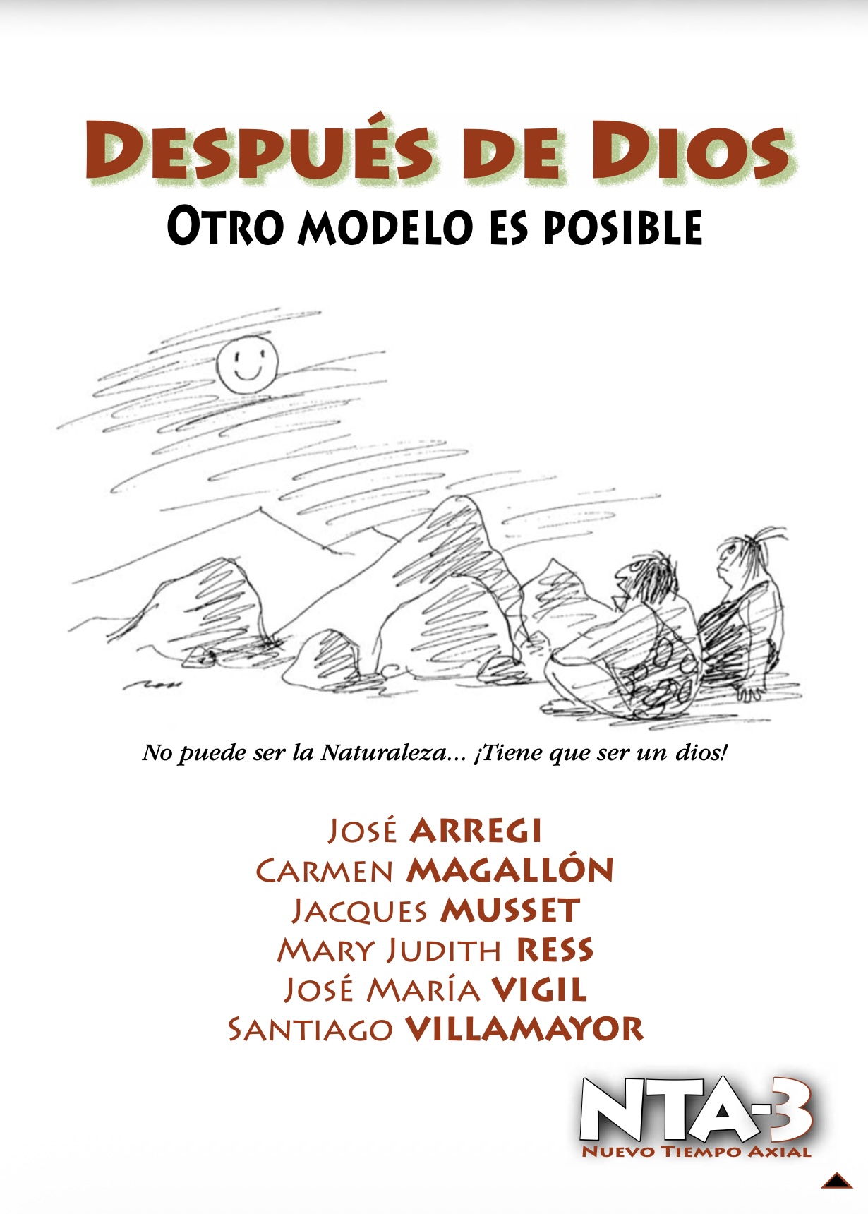 Portada Después de Dios. Otro modelo es posible